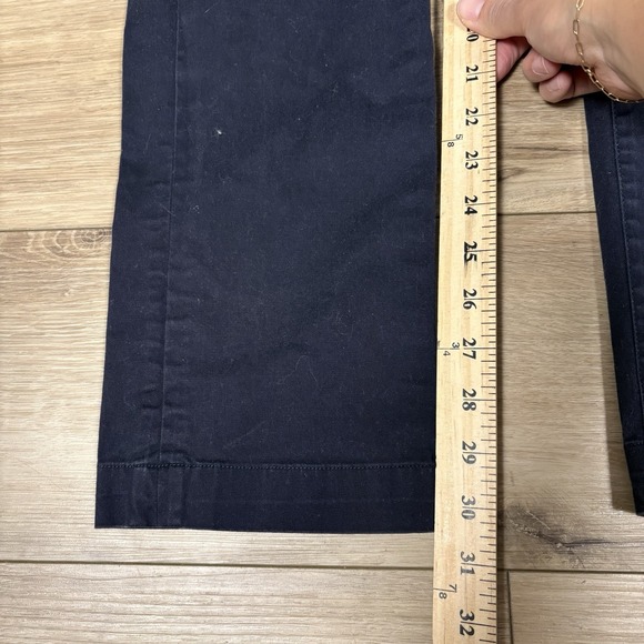 Lacoste Regular Fit Chinos Men Navy Blue Cotton Casual Dress Pants Size 32 Waist - Picture 5 of 10